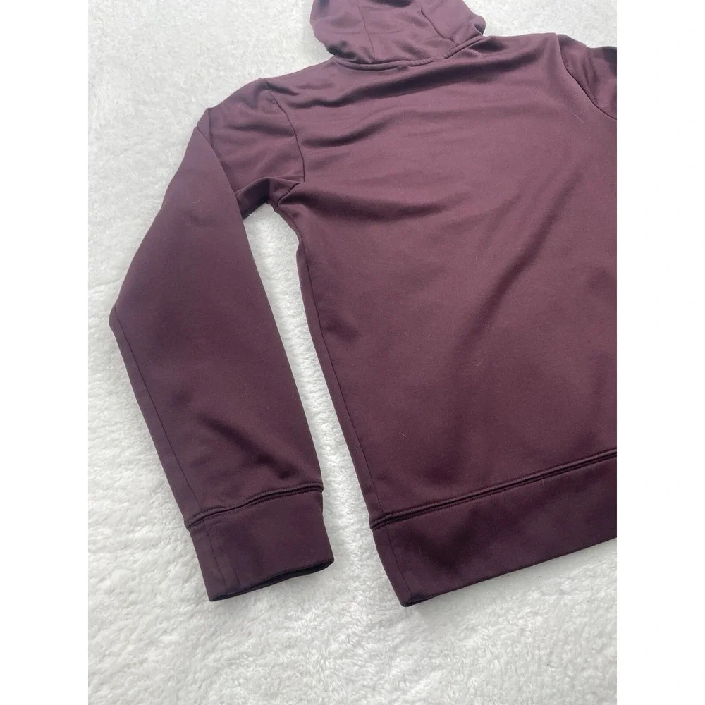 The‎ North Face Mens Burgundy Camo Logo Pullover Fleece Hoodie Maroon S/M